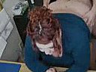 Fat redhead slut gets slammed on a chair in the office. She doesn't suspects that she is being filmed and that thought doesn't even cross her mind while he is fucking her.