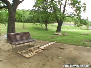 Hot blonde Cynthia is sitting on a bench and thinking about making some extra money. A pervert guy pays her for having sex in public. She agrees and they go together in the park for a hot cock walk in her dirty mouth. She licks the dick and sucks it very passionately like a real whore! Check it out.